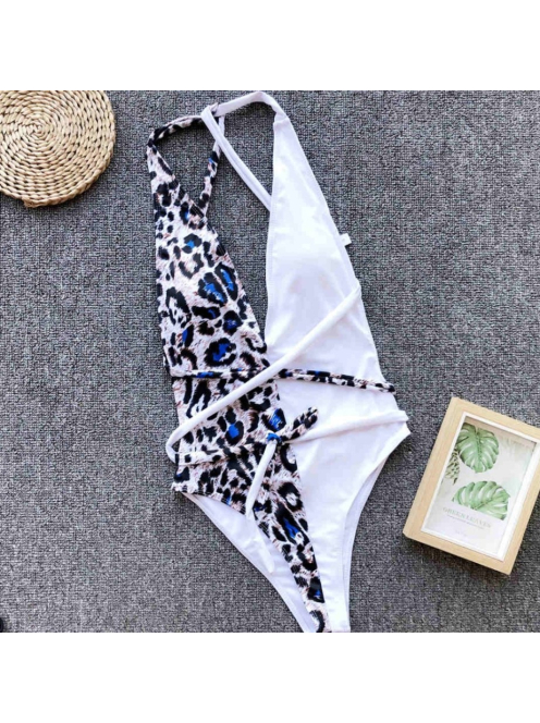  Blue Panther Beach szett - Egyrészes alakformáló fürdőruha + strandkimonó