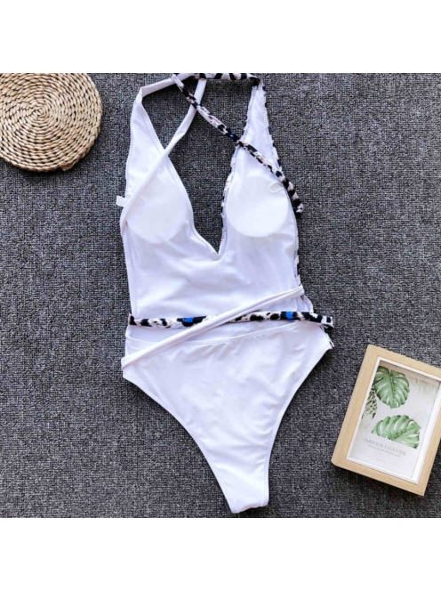  Blue Panther Beach szett - Egyrészes alakformáló fürdőruha + strandkimonó