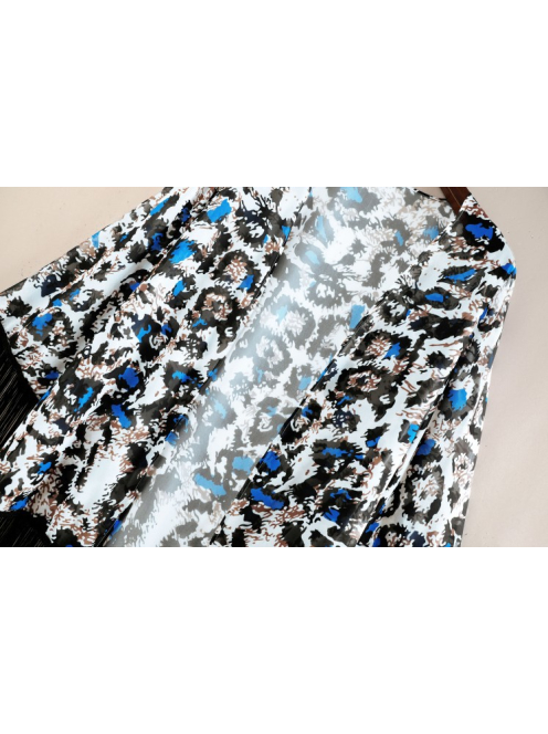  Blue Panther Beach szett - Egyrészes alakformáló fürdőruha + strandkimonó