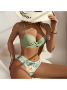 Pastel Paradise - 2 részes bikini szett strandkimonóval -  Világoszöld