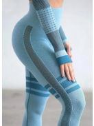 Magnifiqua  Hosszú Ujjú, Fitness edzőszett (világoskék)