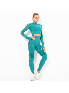 Magnifiqua  Hosszú Ujjú, Fitness edzőszett (sötétzöld)