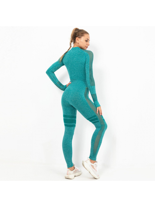 Magnifiqua  Hosszú Ujjú, Fitness edzőszett (sötétzöld)