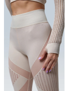 Second Skin  Hosszú Ujjú, Fitness edzőszett (bézs)