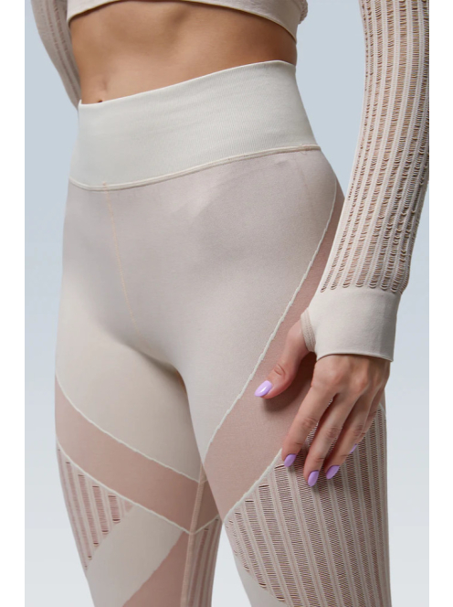 Second Skin  Hosszú Ujjú, Fitness edzőszett (bézs)