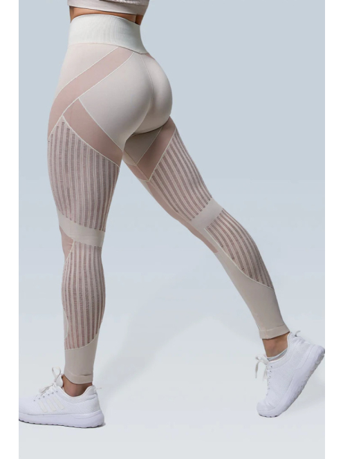 Second Skin  Hosszú Ujjú, Fitness edzőszett (bézs)