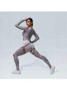 Second Skin  Hosszú Ujjú, Fitness edzőszett (karamell)