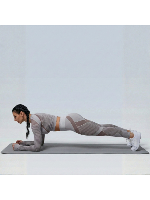 Second Skin  Hosszú Ujjú, Fitness edzőszett (karamell)