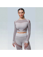 Second Skin  Hosszú Ujjú, Fitness edzőszett (karamell)