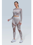 Second Skin  Hosszú Ujjú, Fitness edzőszett (karamell)