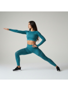 Second Skin  Hosszú Ujjú, Fitness edzőszett (smaragdzöld)