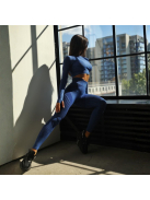 Second Skin 2 részes hosszú ujjú edzőszett (kék)