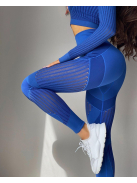 Second Skin 2 részes hosszú ujjú edzőszett (kék)