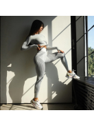 Second Skin  Hosszú Ujjú, Fitness edzőszett (világosszürke)