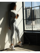 Second Skin  Hosszú Ujjú, Fitness edzőszett (világosszürke)