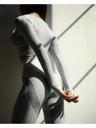 Second Skin  Hosszú Ujjú, Fitness edzőszett (világosszürke)