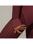 Second Skin  Hosszú Ujjú, Fitness edzőszett (bordó)