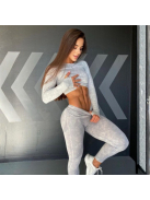 ShapeShifter fitnesz szett, két részes női sport szett (silver haze)