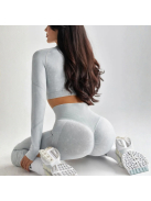 ShapeShifter fitnesz szett, két részes női sport szett (silver haze)