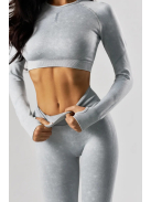 ShapeShifter fitnesz szett, két részes női sport szett (silver haze)