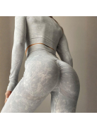 ShapeShifter fitnesz szett, két részes női sport szett (silver haze)