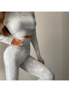 ShapeShifter fitnesz szett, két részes női sport szett (silver haze)