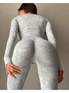 ShapeShifter fitnesz szett, két részes női sport szett (silver haze)