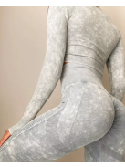 ShapeShifter fitnesz szett, két részes női sport szett (silver haze)