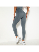 OnDuty női Fitness Edzőszett | Leggings & Hosszú Ujjú, Fitness felső (kékesszürke)