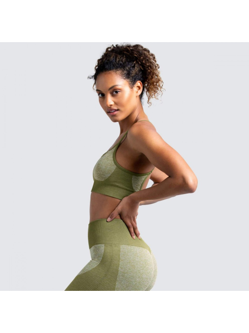 Varrásnélküli alakformáló fitnesz szett (olivazöld)