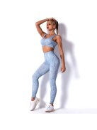 Racerback alakformáló fitnesz szett (kék)