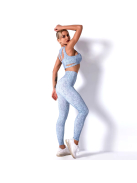 Racerback alakformáló fitnesz szett (kék)