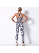 Black & White Leopard | Párducmintás  fitnesz szett 