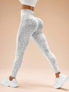 Icy Gray Leopard - Párducmintás fitnesz szett 