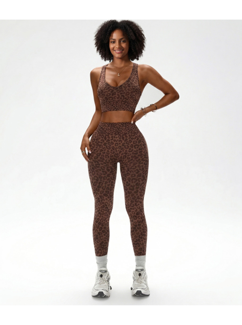 Brownie Leopard - Párducmintás fitnesz edzőszett 