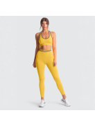 Lemon Crush Seamless Edzőszett - Magas Derekú Leggings és Sportmelltartó