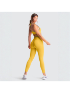 Lemon Crush Seamless Edzőszett - Magas Derekú Leggings és Sportmelltartó