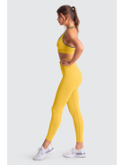Lemon Crush Seamless Edzőszett - Magas Derekú Leggings és Sportmelltartó