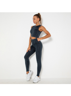 OnDuty női Fitness Edzőszett | Leggings & Top (antracit)