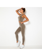 OnDuty női Fitness Edzőszett | Leggings & Top (tejeskávé)
