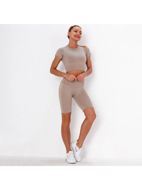 BreezFit női nyári Fitness Edzőszett (Bors)