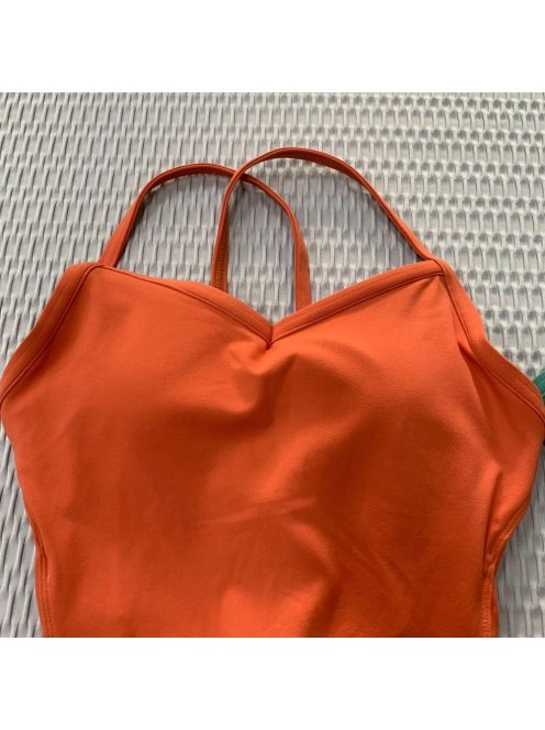 So Simple | Nyitott hátú | Fitness és jóga overál (terracotta)