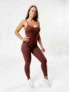 So Simple - Nyitott hátú - Fitness és jóga overál (tengerkék)