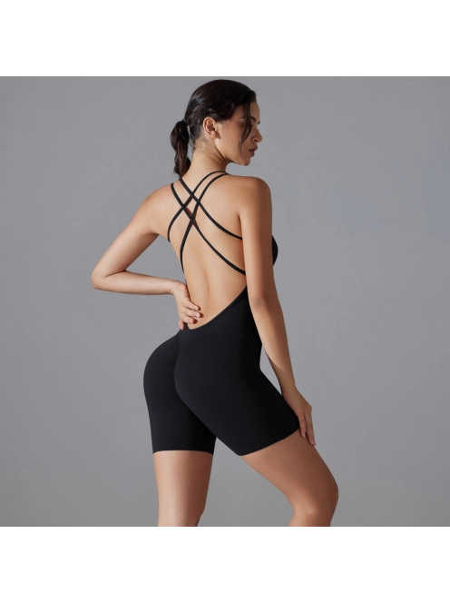Flexy Flow Mini- Nyitott hátú - Fitness és jóga minioverál (fekete)