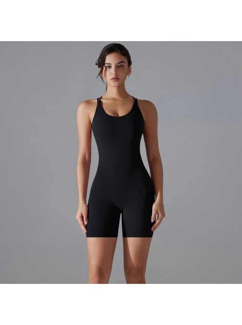 Flexy Flow Mini- Nyitott hátú - Fitness és jóga minioverál (fekete)