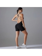 Flexy Flow Mini- Nyitott hátú - Fitness és jóga minioverál (fekete)