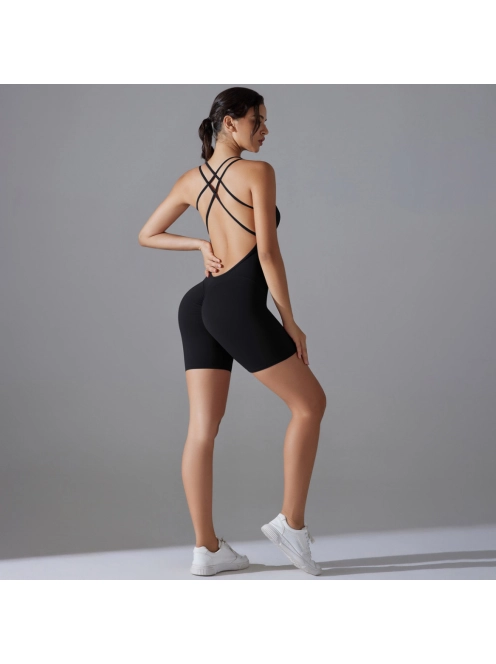 Flexy Flow Mini- Nyitott hátú - Fitness és jóga minioverál (fekete)