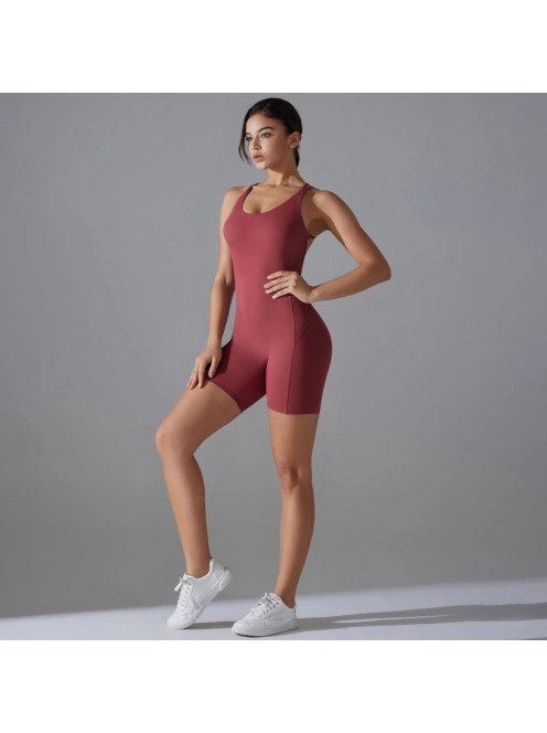 Flexy Flow Mini- Nyitott hátú - Fitness és jóga minioverál (borvörös)