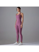 Flexy Flow - Nyitott hátú - Fitness és jóga overál (mályvalila)