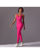 Pro Play - Nyitott hátú - Fitness és jóga overál (pink)